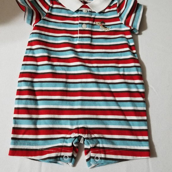 Gymboree Stylish Puppy 0-3 month NWT Romper. - Picture 2 of 3